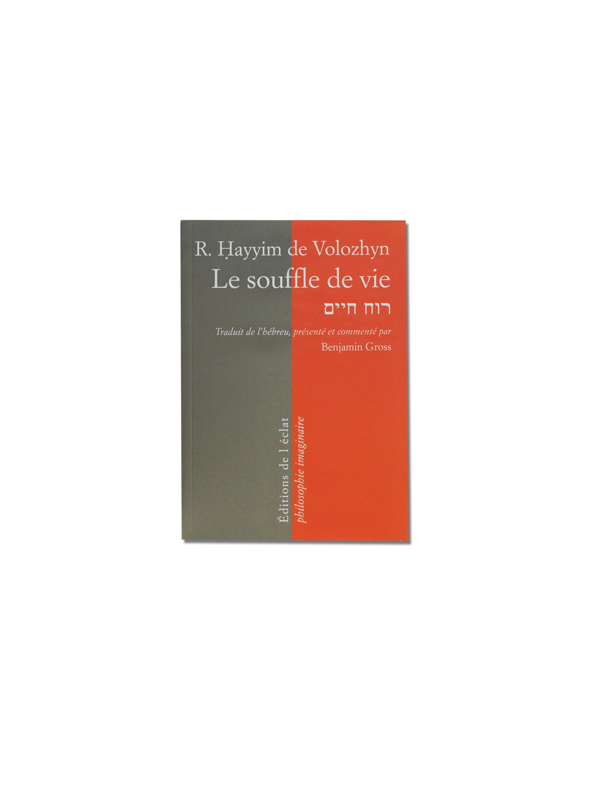 R. Hayyim de Volozhyn Le souffle de vie - Benjamin Gross