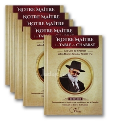 Notre Maître à la table de Chabbat , coffret de 5 volumes .
