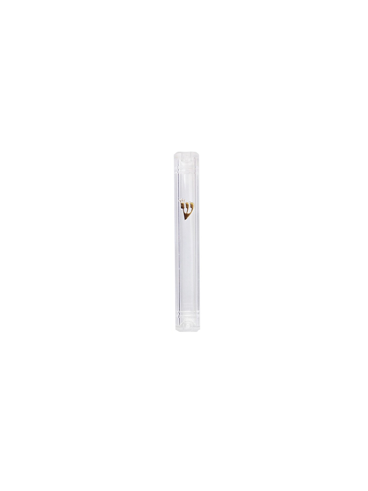 Boitier de Mézouza transparent arrondi 12 cm