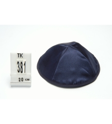 Kippah Satin 20cm- bleue