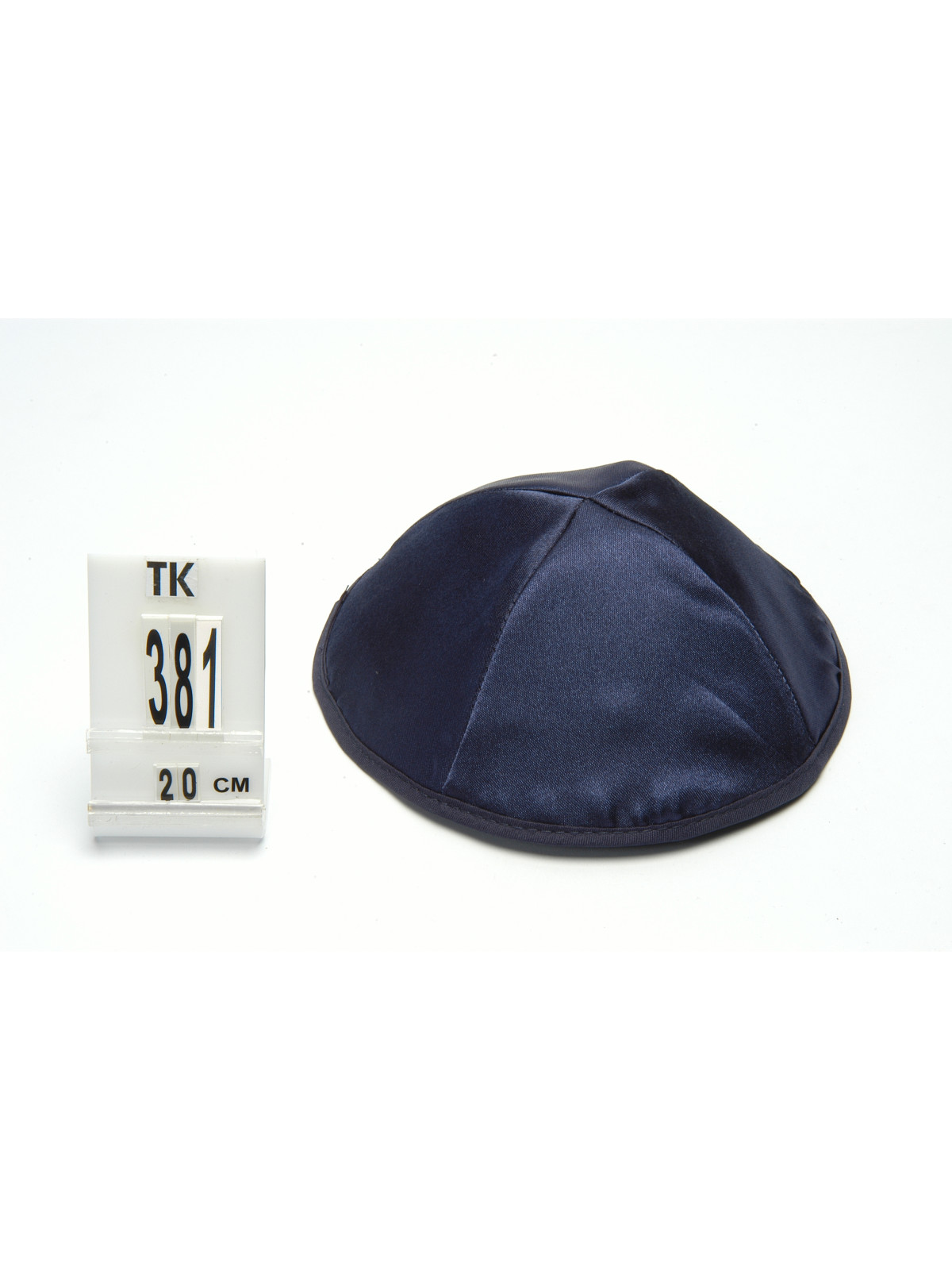 Kippah Satin 20cm- bleue