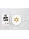 Kippah avec Maguen David en Or 7 cm