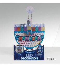 Décoration de fenêtre de Hanukah LED