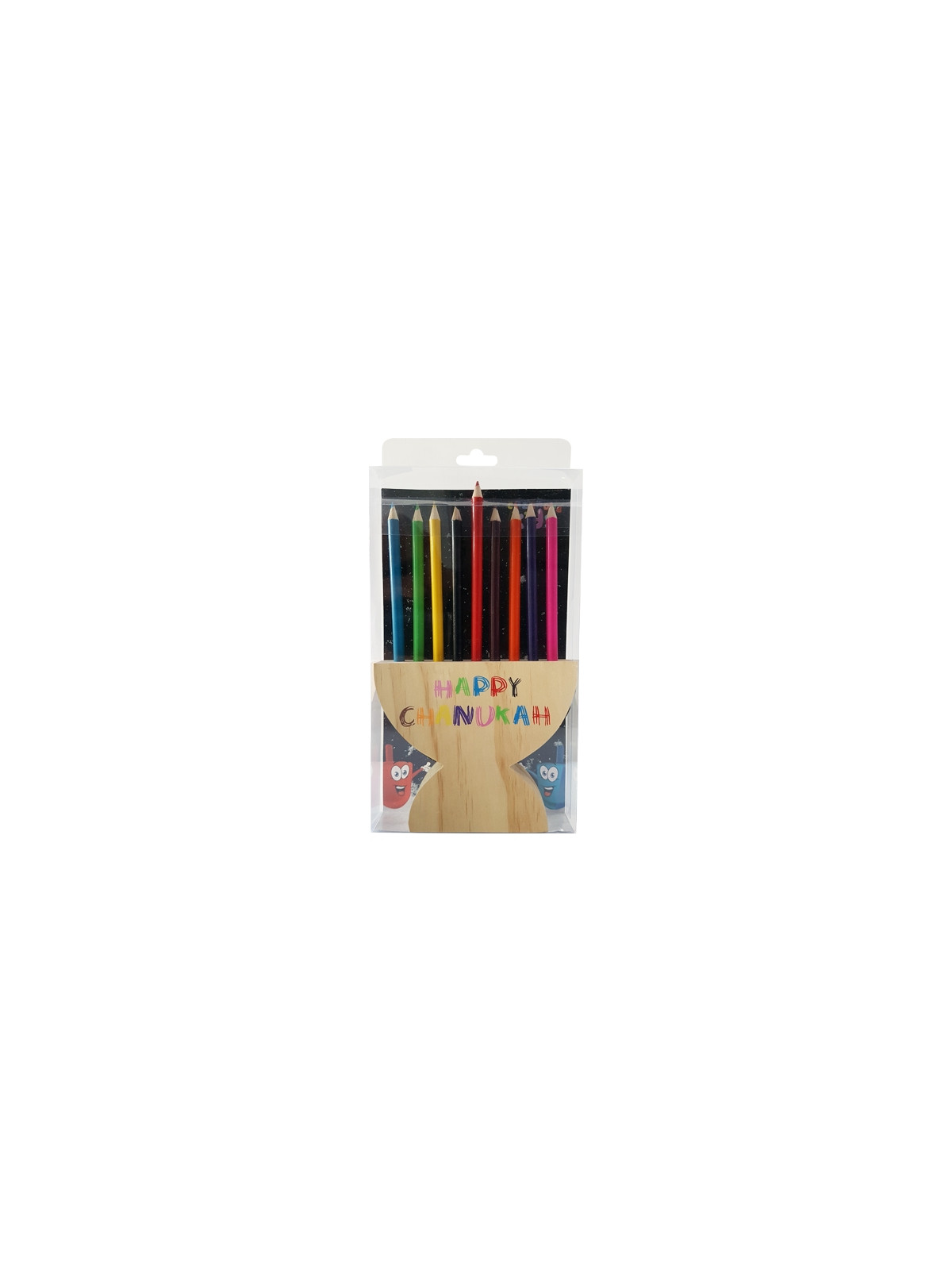 MENORAH BOIS AVEC CRAYONS