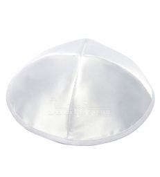 Kippah Satin Blanche