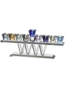 Cristal Menorah 28 * 12cm - Coloré