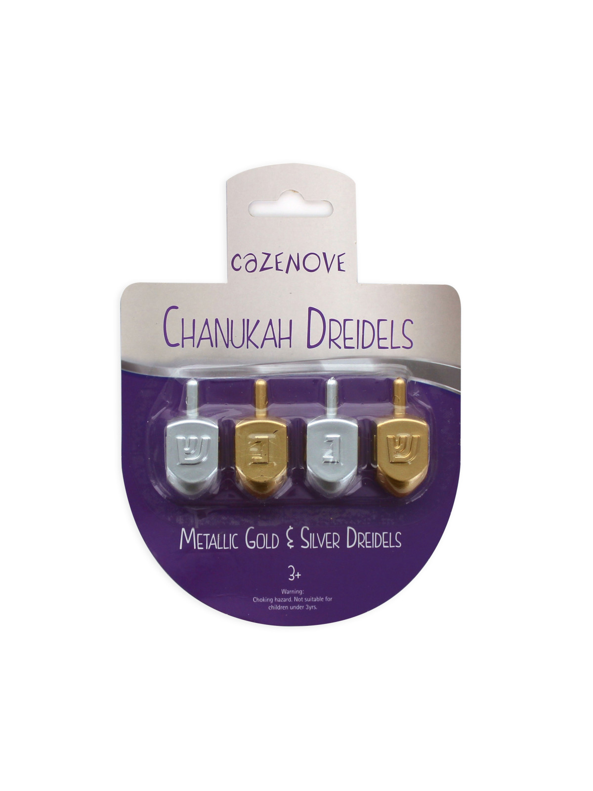 Pack de 4 toupies Argent & Or