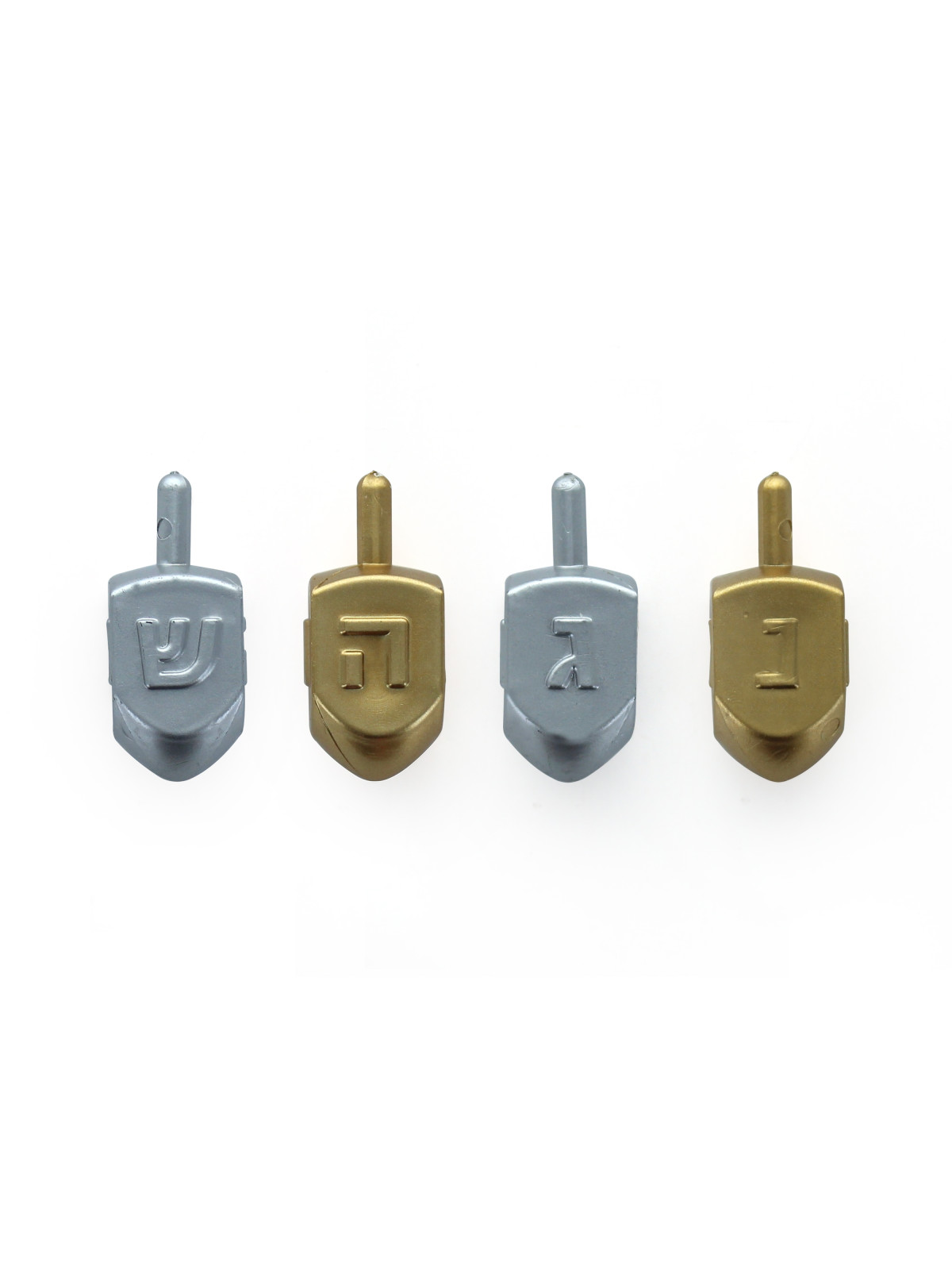 Pack de 4 toupies Argent & Or