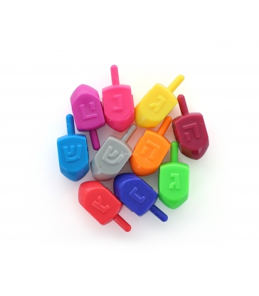 Pack de 10 toupies colorés