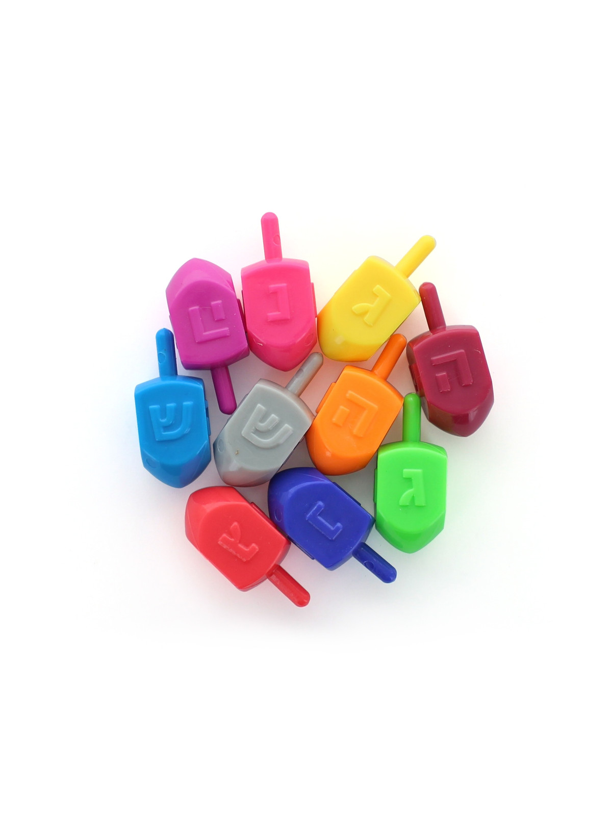 Pack de 10 toupies colorés