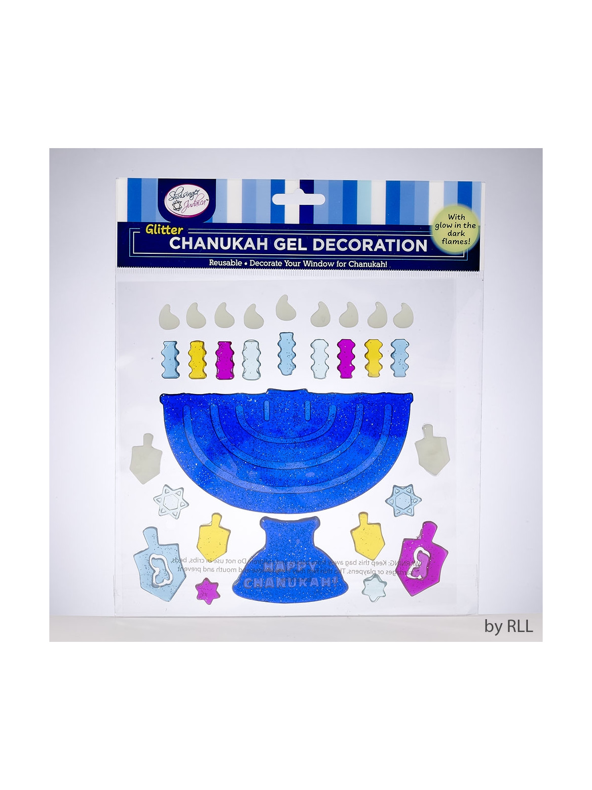 Décoration Menorah Gel de Hanouccah