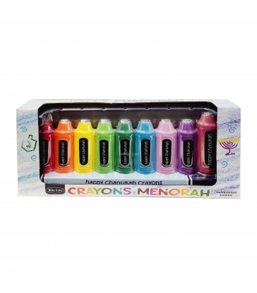 Hanoukia en céramique peinte à la main forme crayons