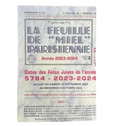 LA FEUILLE DE MIEL PARISIENNE 5784 - 2023-2024