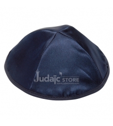 KIPPAH SATIN BLEU
