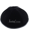 KIPPAH VELOUR NOIR TAILLE 5  21 CM