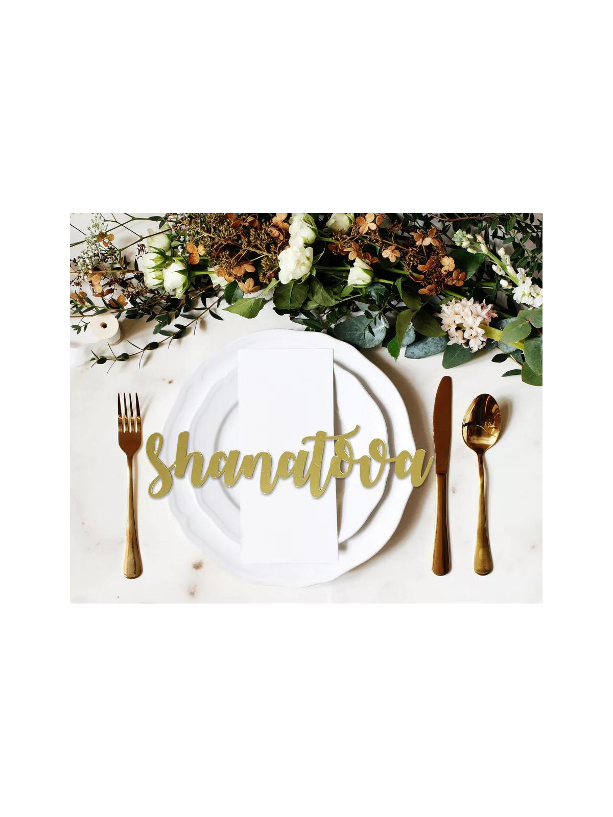 DECORATION DE TABLE ROSH HASHANAH DORE