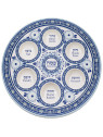 Plateau bleu de Seder de Pessah