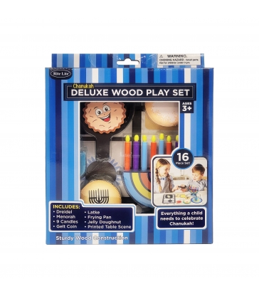 Ensemble de jeu pour enfants en bois de luxe de Hanoukka