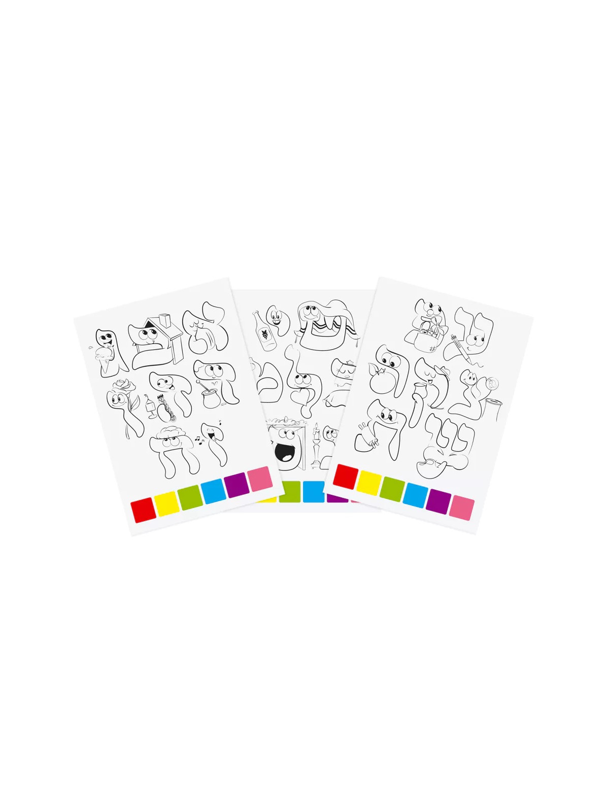  Alef Bet Magic Feuilles de peinture