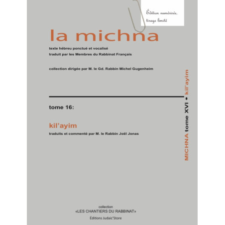La michna - Tome 16 Kil'ayim