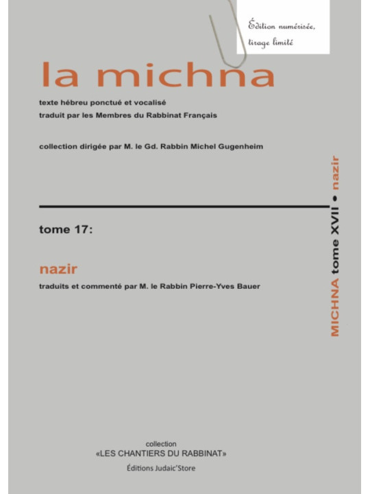 La michna - Tome 17 Nazir