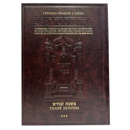Artscroll - Zevahim 3 Grand format