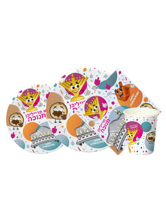 Assiettes En Carton Hanoucca