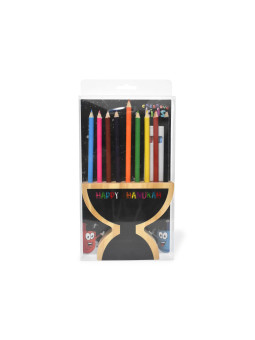 Porte-crayons Hanoukia en bois