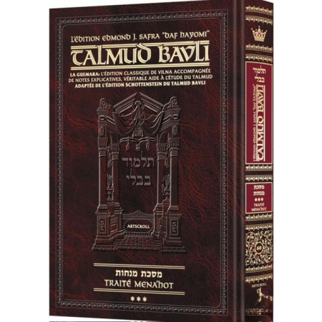 Artscroll - Menahot 3 Petit Format Daf Hayomi