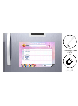 Tableau récompense fille
