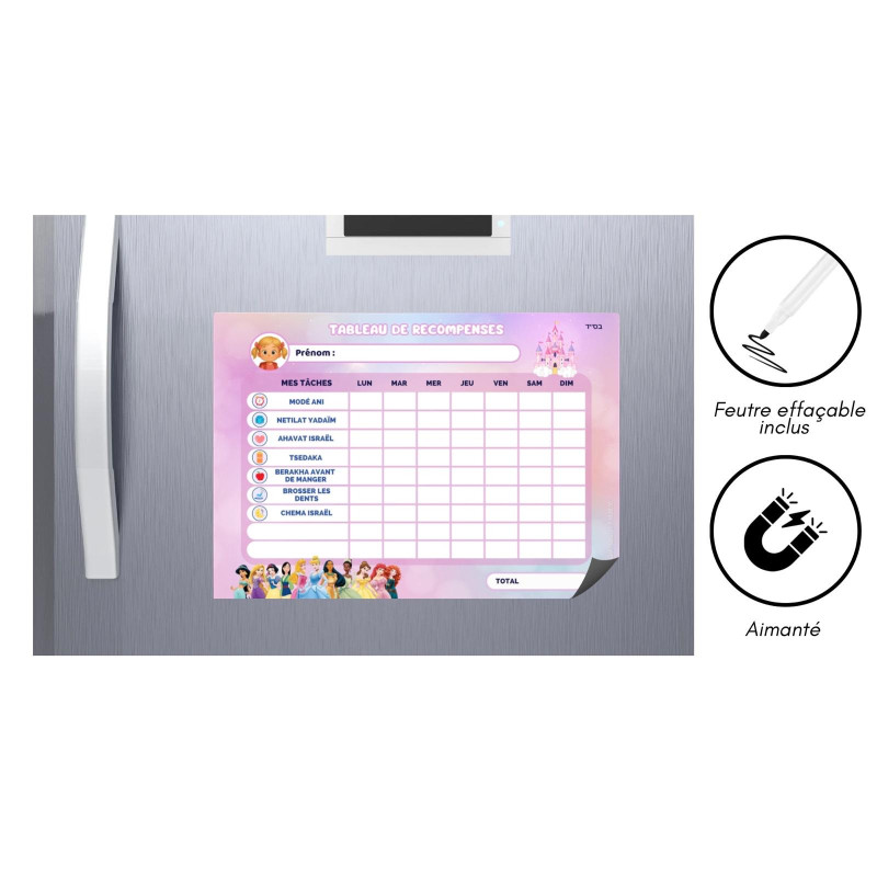 Tableau récompense fille