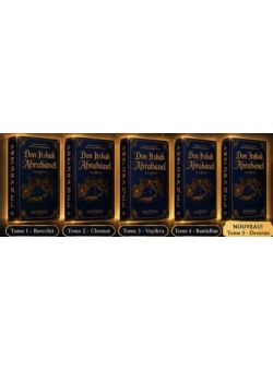 QUELQUES TRESORS DE DON ITSHAK ABRABANEL - 5 Volumes BERECHIT CHEMOTVAYKRABAMIDBAR DEVARIM