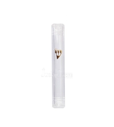 Boitier de Mézouza transparent arrondi 10 cm