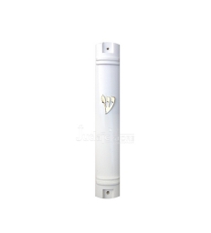 Boitier de Mézouza blanc 10 cm